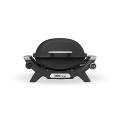 Midnight Black | Weber Baby Q (Q1000N) Gas Barbecue. Front View.