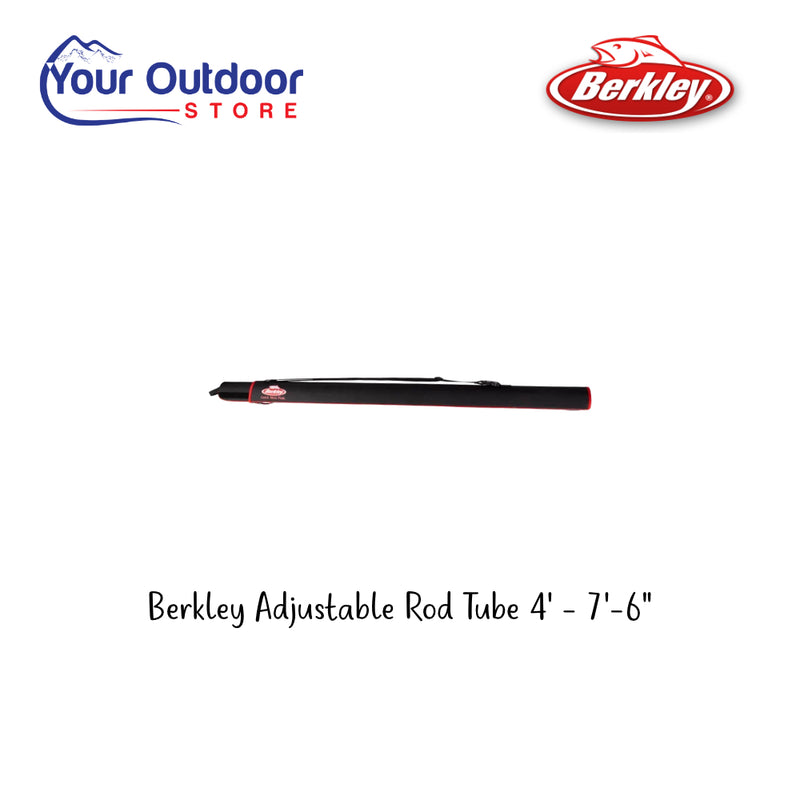 Berkley Adjustable Rod Tube 4' - 7' - 6". Hero Image Showing Logos and Title. 