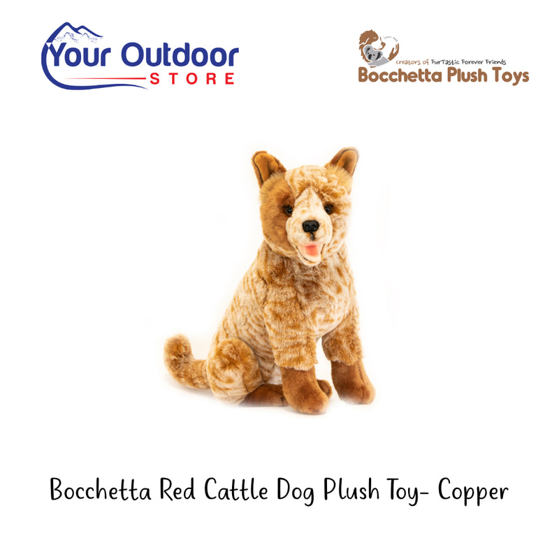 Bocchetta Red Cattle Dog Plush Toy- Copper