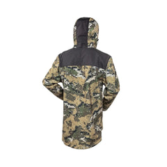 Desolve Veil | Hunters Element Bush Coat Half Zip Image Showing Back View.