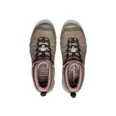 Brindle Nostalgia Rose | Keen Targhee IV Mid WP Women's Image Showing Top View Of Both Boots.