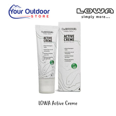 LOWA Active Creme | Hero Image Showing Logos And Titles.