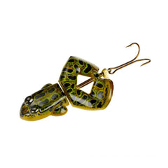 Green Bull Frog | Buzz N Frog Lure, Top View. 