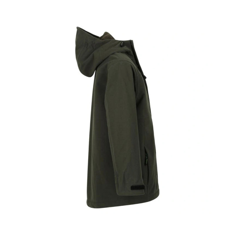Ridgeline Kids Spray Jacket | Forest Image Showing Side View Of The Jacket.