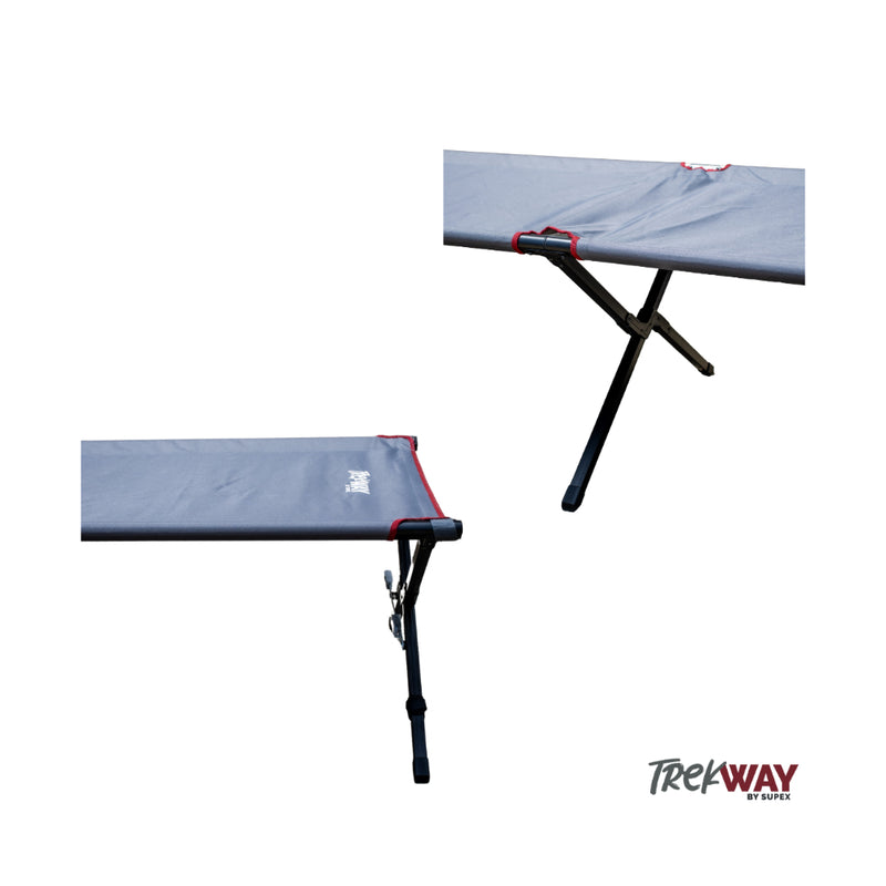 Grey | Supex Trekway Cross Leg Stretcher Showing Support Poles And Legs.