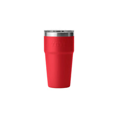 Rescue Red | YETI 20oz Rambler Stackable Cup Image Showing Back View.