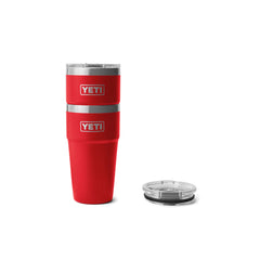 Rescue Red | YETI 20oz Rambler Stackable Cup Image Showing Two Cups Stacked, Cups Sold Separately.