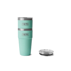 Seafoam | YETI 20oz Rambler Stackable Cup Image Showing Two Cups Stacked, Cups Sold Separately.