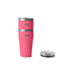 Tropical Pink | YETI 20oz Rambler Stackable Cup Image Showing 2 Cups Stacked, Cups Sold Separately.