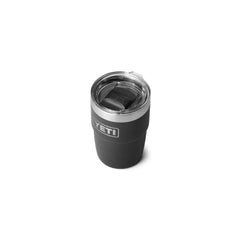 Black | YETI Rambler 8oz Cup with Magslider. Top View. 