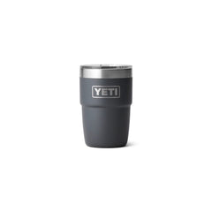 Charcoal | YETI Rambler 8oz Cup with Magslider. Front View. 