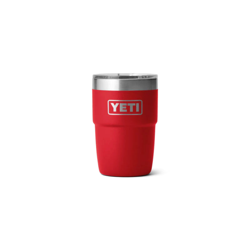 Rescue Red | YETI Rambler 8oz Cup with Magslider. Front View. 