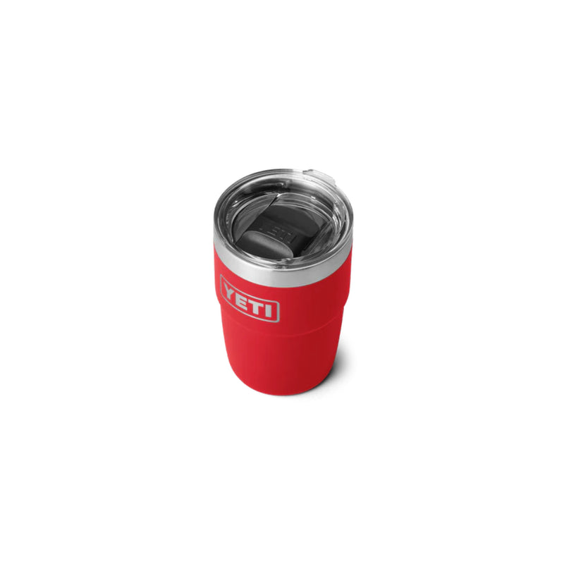 Rescue Red | YETI Rambler 8oz Cup with Magslider. Top View. 