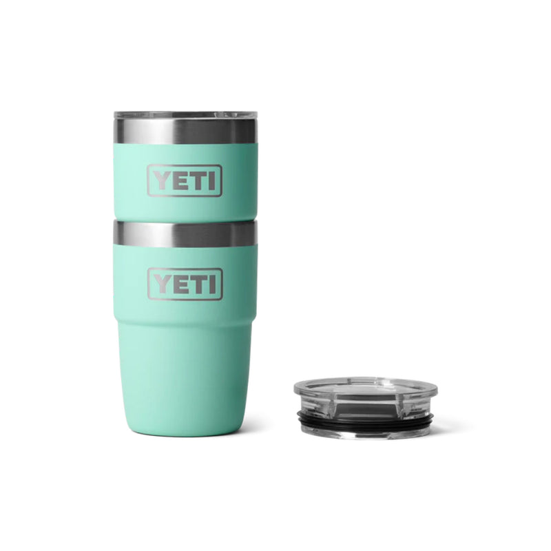 Seafoam | YETI Rambler 8oz Cup with Magslider. Shown Stacked.