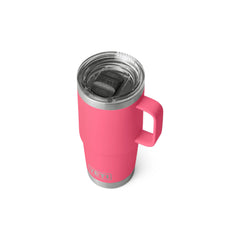 Tropical Pink | YETI Rambler R20 Travel Mug Image Showing Top View.