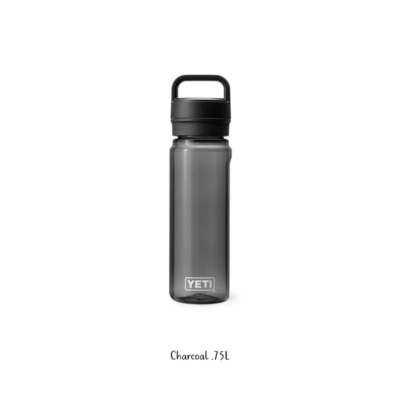 Charcoal | YETI Yonder Drink Bottle. .75L - Front View.