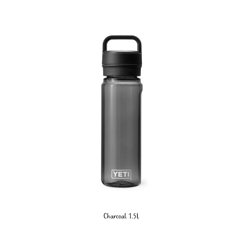 Charcoal | YETI Yonder Drink Bottle. 1.5L - Front View.