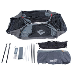 Pack Contents, inner tent, poles and pegs, carry bag and fly
