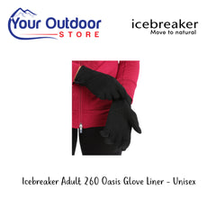 Icebreaker Adult 260 Oasis Glove Liner - Unisex.