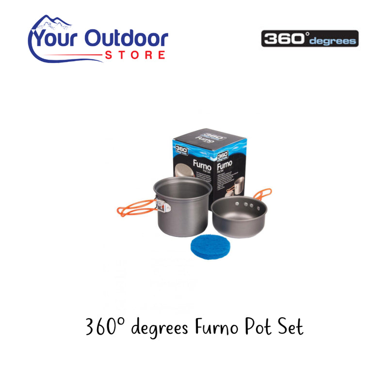 Sea To Summit 360 Degrees Furno Pot Set. Hero image with title and logos