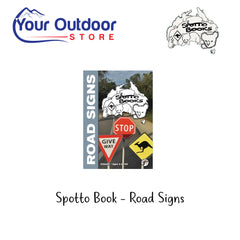 Spotto Book - Road Signs. Hero Image Showing Logos and Title. 