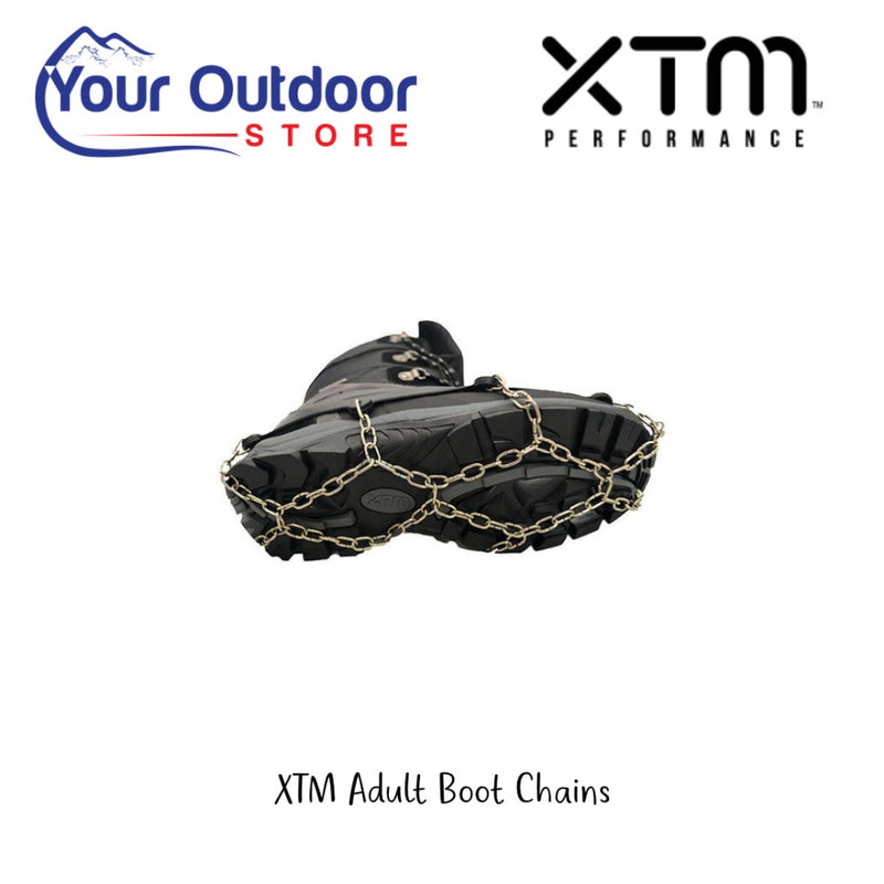 XTM Boot chains. Hero image with title and logos