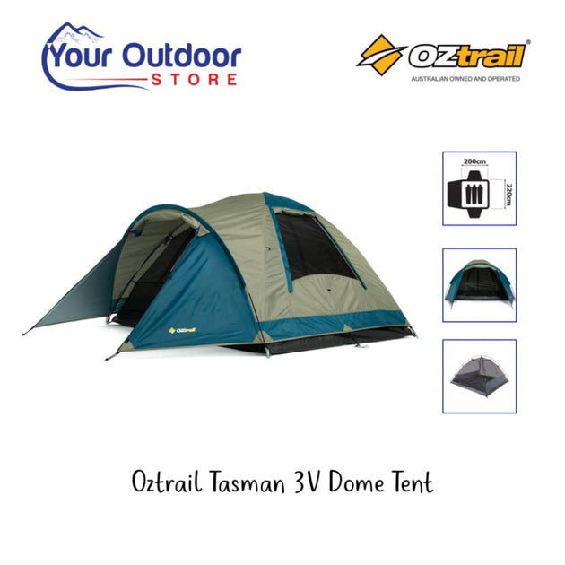 tasman 3 tent Oztrail Tasman 3V Person Dome Tent