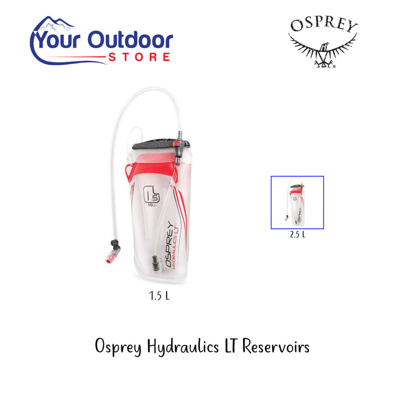 Osprey Hydraulics LT Reservoir. Hero image with title and logos