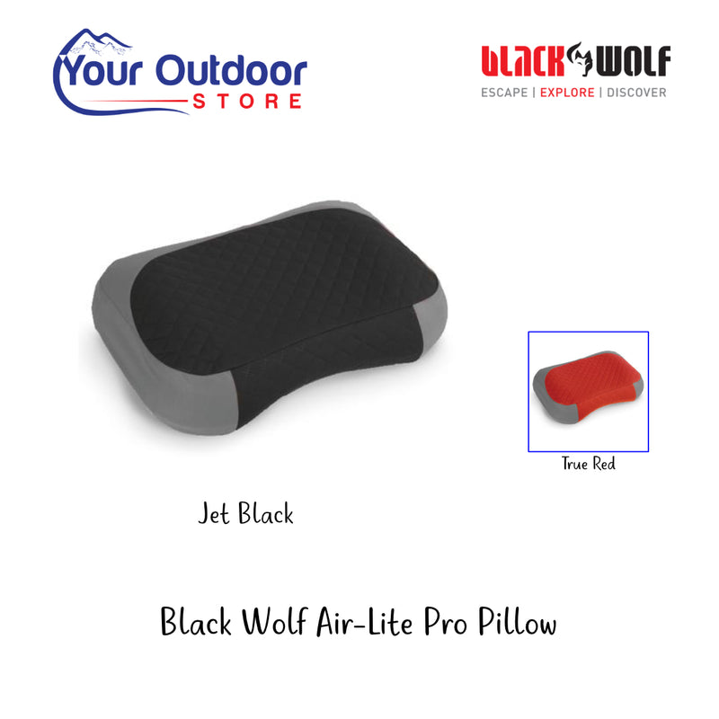 Jet Black | Black Wolf Air-Lite Pro Pillow- Hero