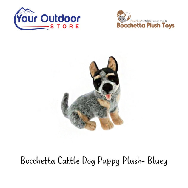 ~❤️~BOCCHETTA BLUEY Australian Cattle Dog Puppy 22cm 9 Blue Heeler soft  toy~❤️