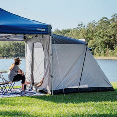 Lifestyle image of tent in use by lake
