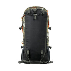 Desolve Veil Camo | Hunters Element Arete Bag 45L. Back View Showing Clips for Arete Frame.
