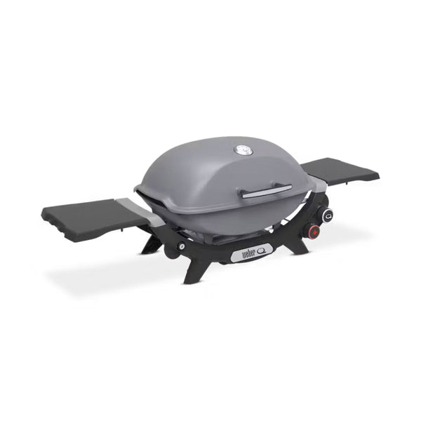 Smoke Grey | Weber Q (Q2800N+) Premium BBQ. Angled Front View. 