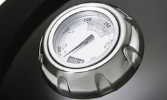 Black | Weber 57cm Smokey Mountain Cooker Image Showing Close Up View Of Thermostat.
(Stock Image Used May Appear Differently On Product)