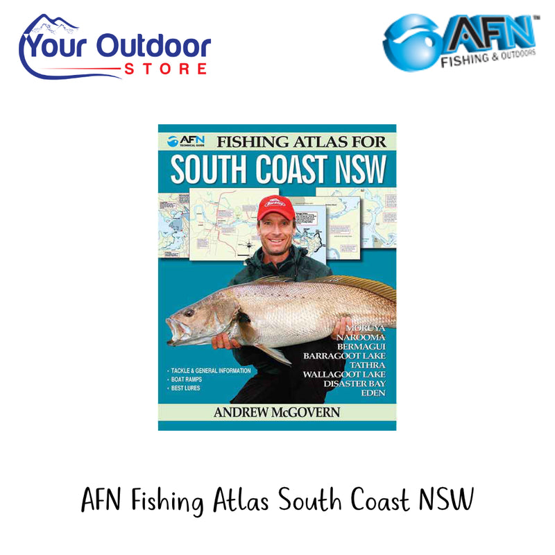 AFN Fishing Atlas South Coast NSW | Hero Image Showing All Logos And Titles.