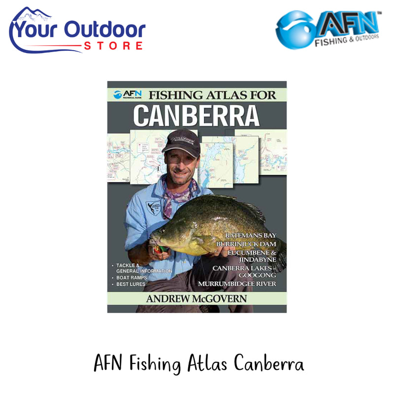 AFN Fishing Guide For Canberra | Hero Image Showing  All Logos Or Titles.
