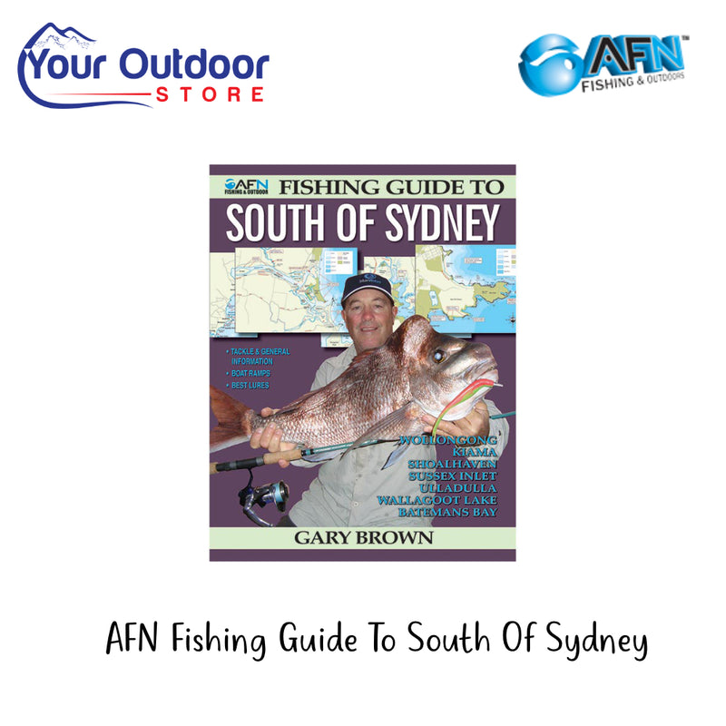 AFN Fishing Guide To South Of Sydney | Hero Image Showing All Logos And Titles.