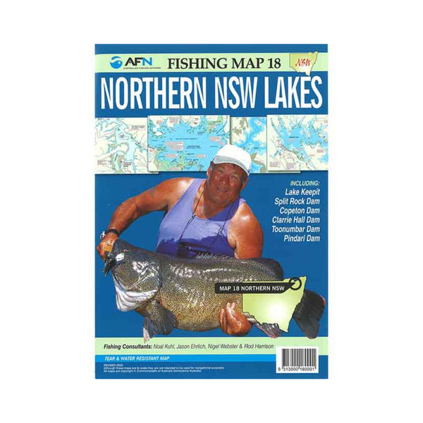 AFN Fishing Map 18 Northern NSW | Image Showing No Logos Or Titles.