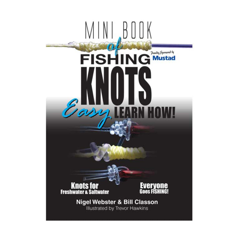 AFN Mini Book Fishing Knots Easy Learn How Waterproof Edition | Image Showing No Logos Or Titles.