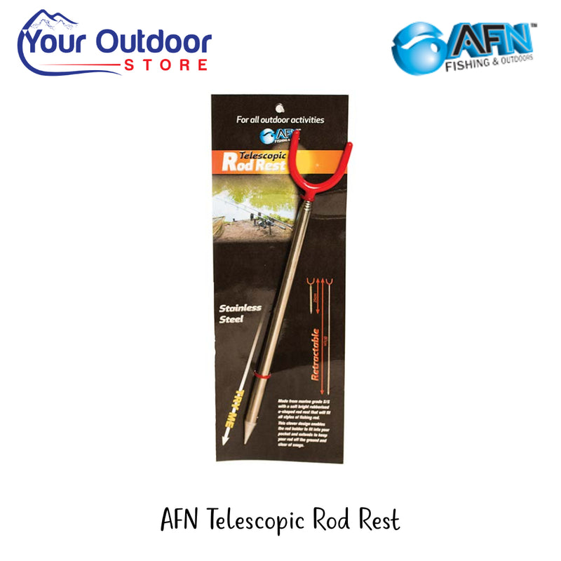 AFN Telescopic Rod Rest | Hero Image Showing All Logos And Titles.