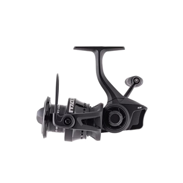 Black / 3000 | Abu Garcia Max SX Spin Reel Image Showing Side Profile.