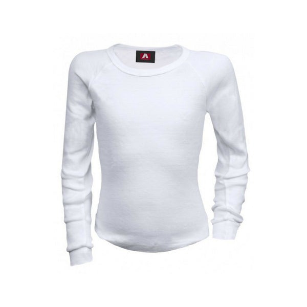 White | Adventureline Adult Thermo Polyester Viscose Crewe Image Showing No Logos Or Titles.