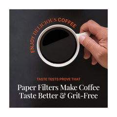 350 | AeroPress Paper Filters Standard Image Showing A Cup Of Coffee Made By The AeroPress.