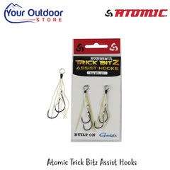 Atomic Trick Bitz Assist Hooks | Hero Image Showing All Logos And Titles.