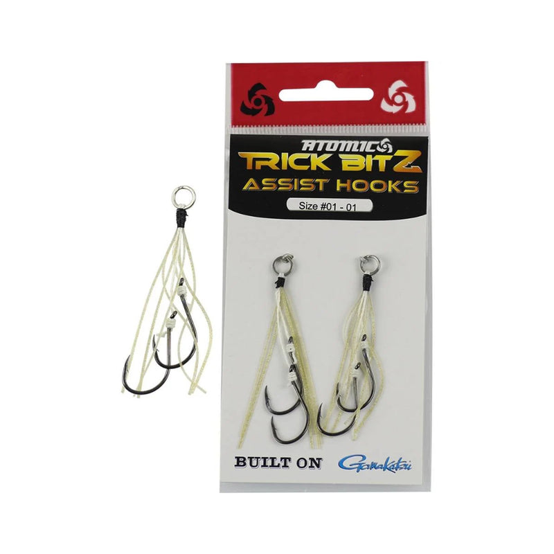 #04-01/Gold Fleck  | Atomic Trick Bitz Assist Hooks Image Showing No Logos Or Titles.