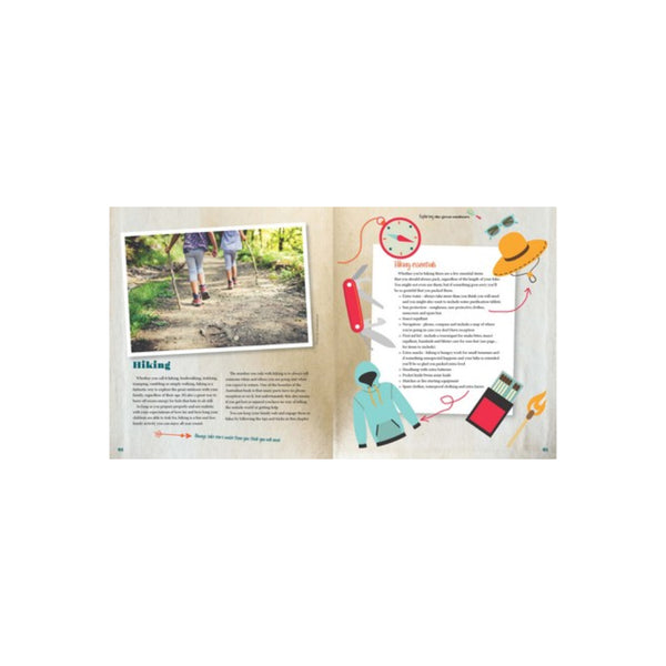 Australian Geographic Camping And Outdoor Family Activity Guide | Image Showing Lay Out Of Activities In The Book. 
