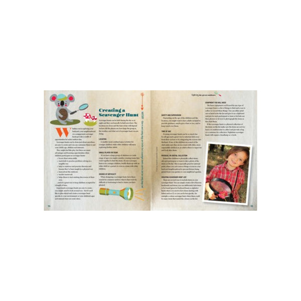 Australian Geographic Camping And Outdoor Family Activity Guide | Image Showing Lay Out Of Activities In The Book. 