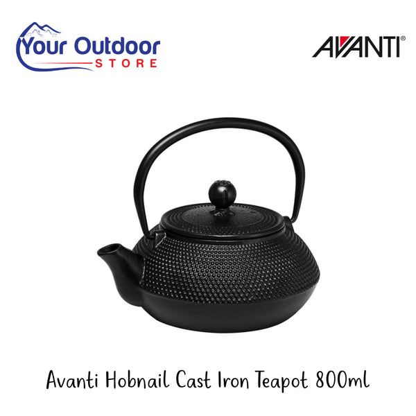 Avanti Hobnail Cast Iron Teapot | Hero Image Showing All Logos And Titles.

