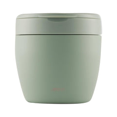 Agave | Avanti Insulated Food Pod Image Showing Front View With Handle Down.