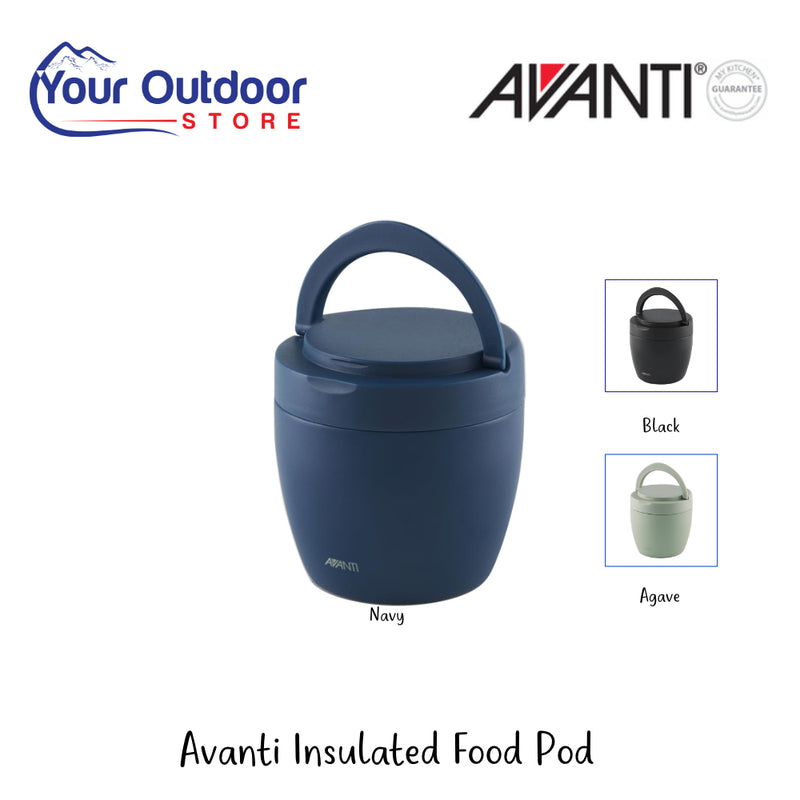 Avanti Insulated Food Pod | Hero Image Showing All Logos, Titles And Variants.